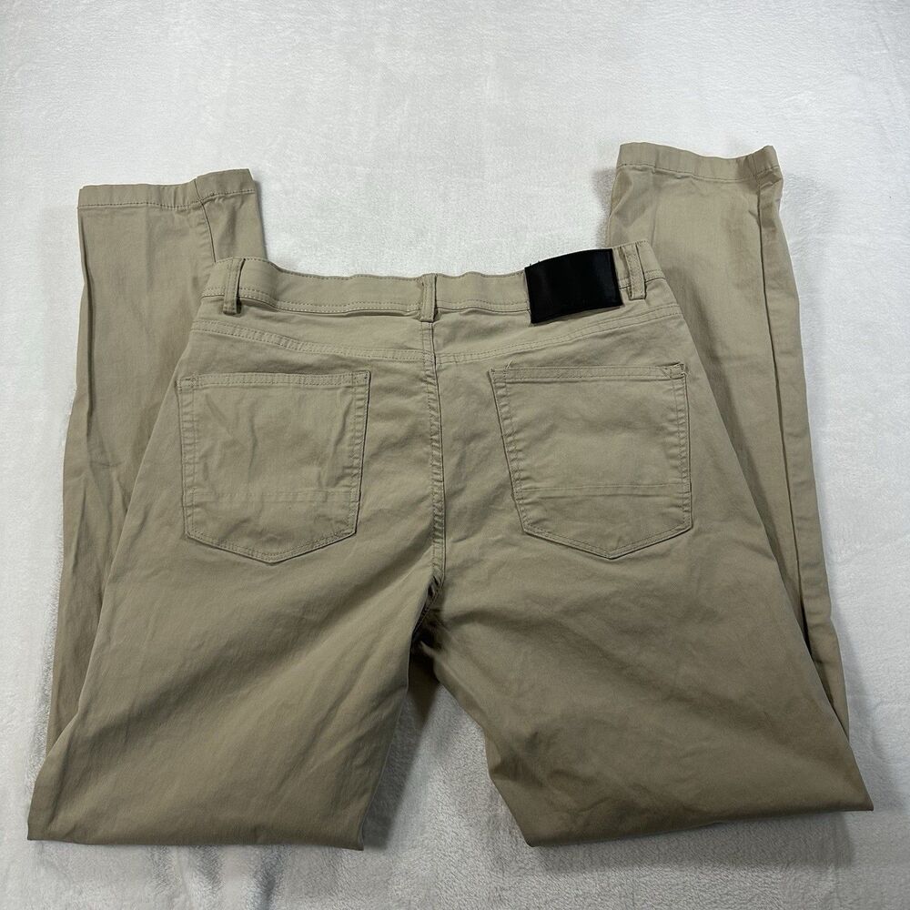 Nickel & Iron Stretch Pants Men’s 32x32 Beige Khaki Slim Straight Casual Chino‎